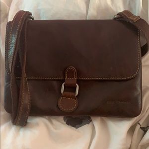 Brown leather crossbody